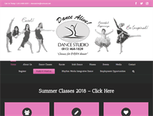 Tablet Screenshot of dancealivedancestudio.com